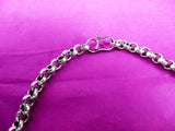 ghunghru style choker necklace in silver 7m-64