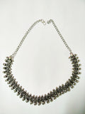 Elegant designer german silver choker necklace 1c-147