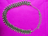Elegant designer german silver choker necklace 1c-147