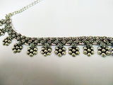 German silver with 16 hanging beads designs elegant choker German silver with 16 hanging beads designs elegant choker  1c-141