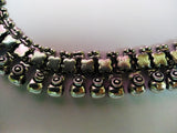 Full length silver choker style necklace 1c-142