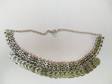 Om syled silver choker necklace  1c-146