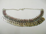 Om syled silver choker necklace  1c-146